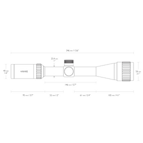 LUNETA HAWKE VANTAGE 4-12X40 MIL DOT